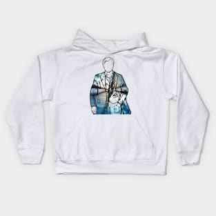 Christopher Nolan Portrait (Tenet) Kids Hoodie